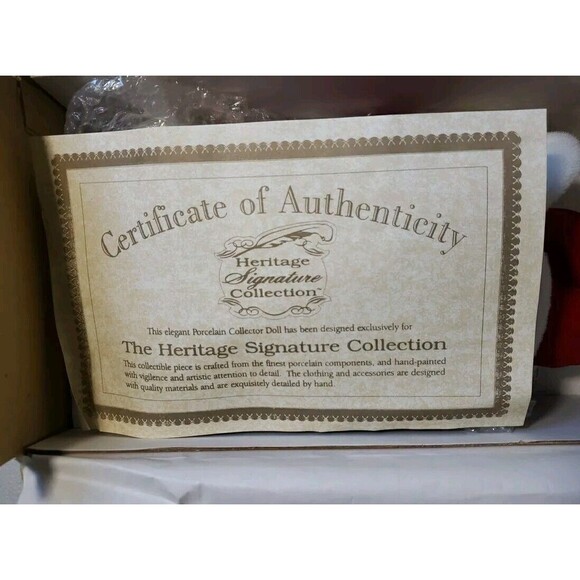 Heritage Signature Collection 13” Porcelain Doll Chris Claus #80023 Christmas - Picture 6 of 10